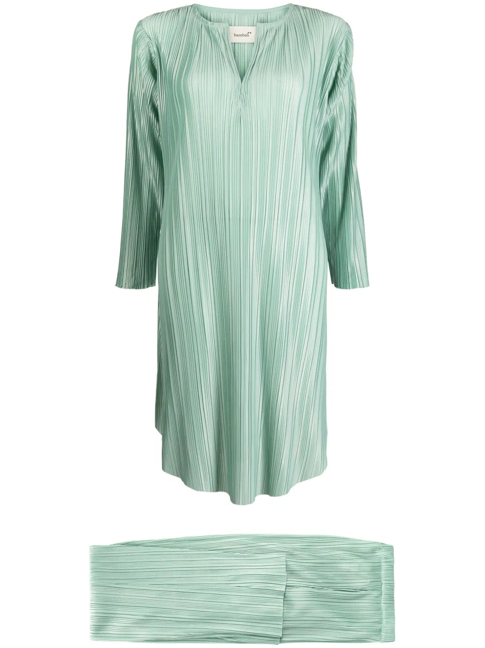 Plissé Trousers Set