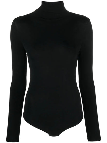 Roll-Neck Long-Sleeve Bodysuit
