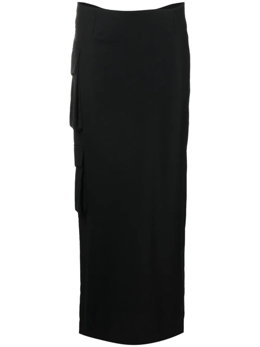 Stok Cargo-Pocket Maxi Skirt