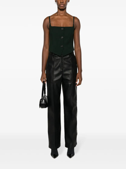 Button-Up Sleeveless Top