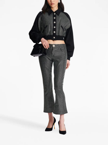 Logo-Embellished Cropped Jacket