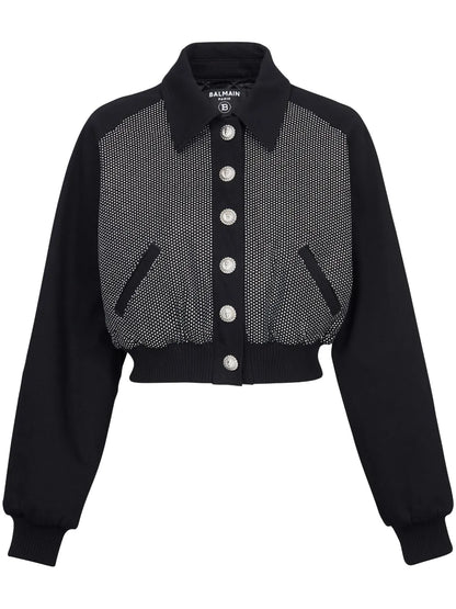 Logo-Embellished Cropped Jacket