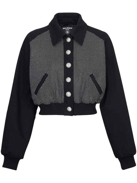 Logo-Embellished Cropped Jacket