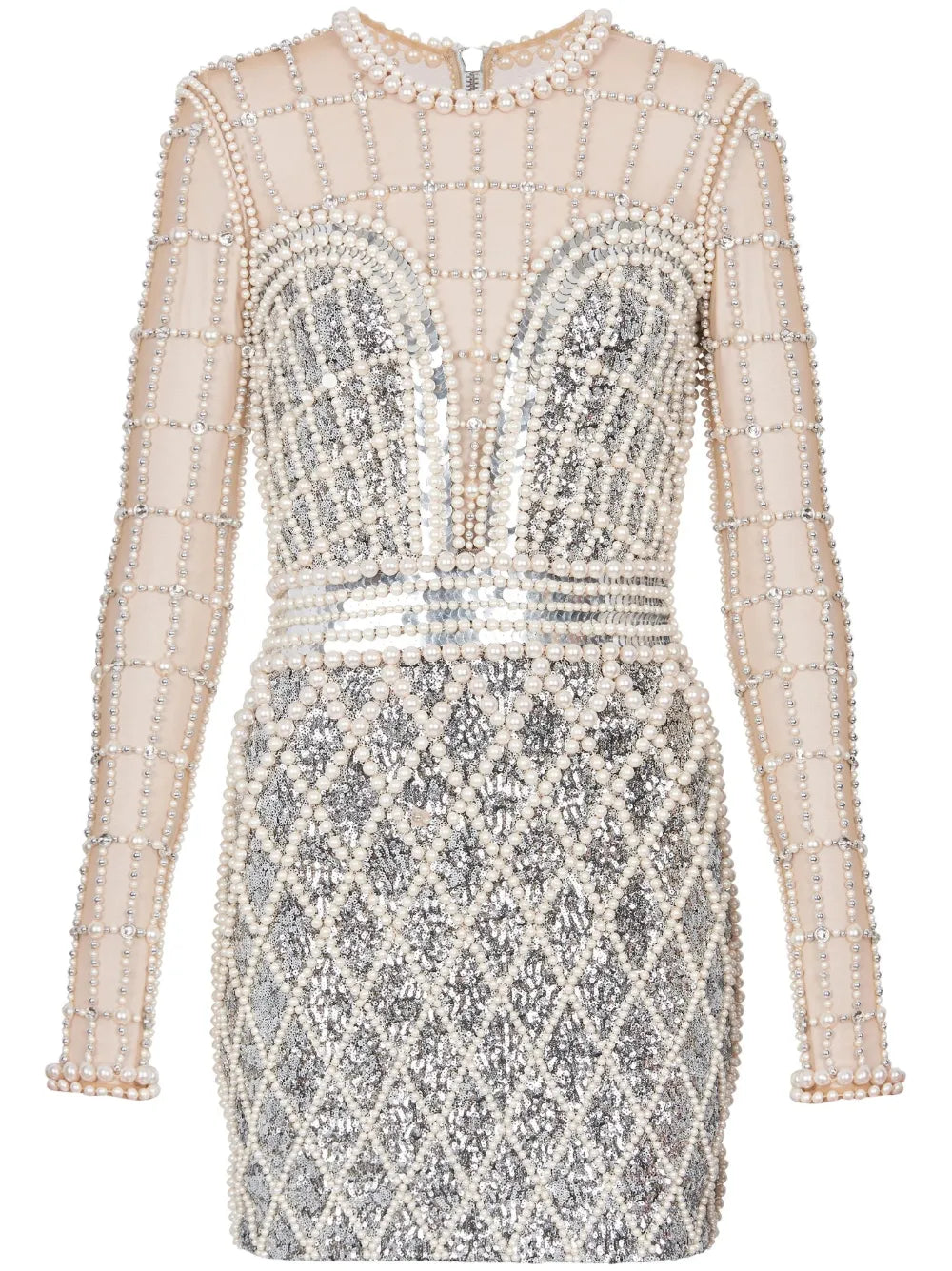 Embellished Beaded Minidress