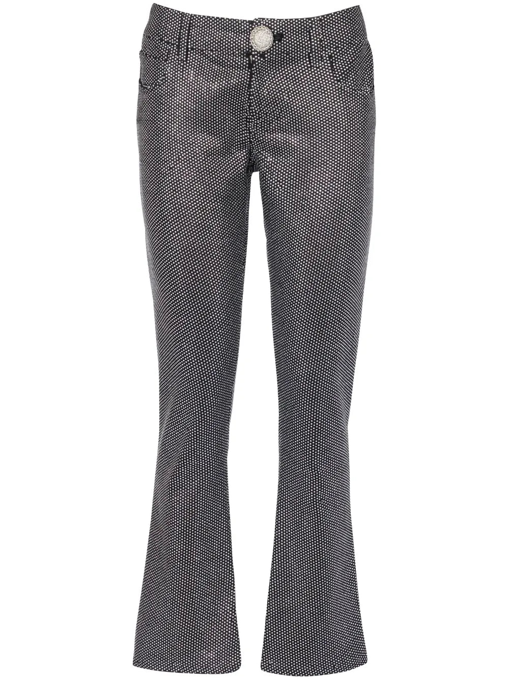 Rhinestone-Embellished Bootcut Jeans