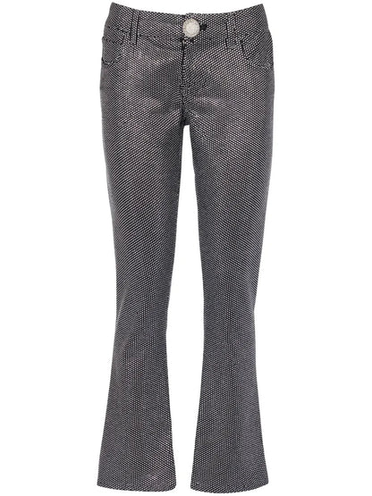 Rhinestone-Embellished Bootcut Jeans