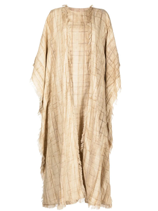 Linen Two-Piece Kaftan Dress