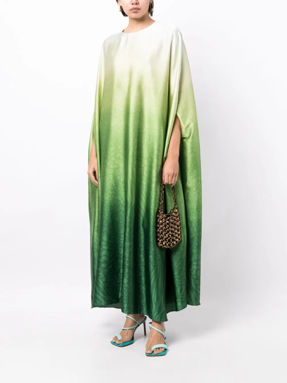 Gradient-Effect Kaftan Dress