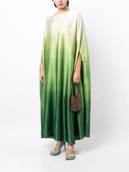 Gradient-Effect Kaftan Dress