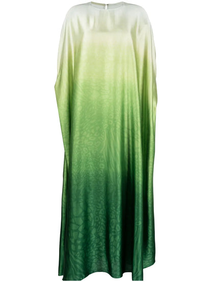 Gradient-Effect Kaftan Dress