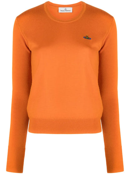 Orb-Embroidered Virgin-Wool Jumper
