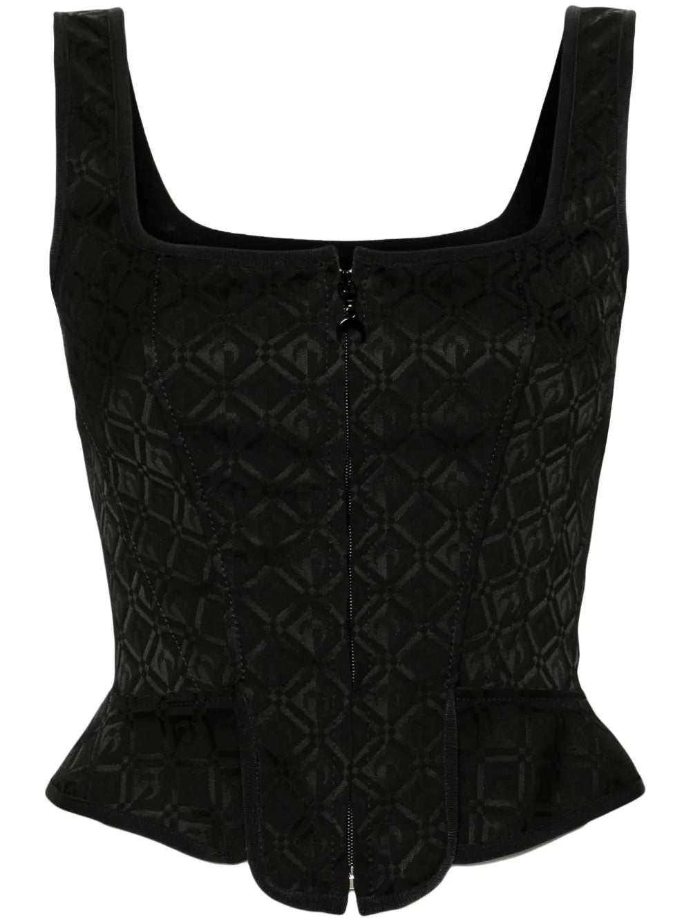 Moon Diamant Jacquard Corset Top