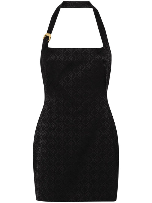 Moon Diamant-Jacquard Strap Minidress