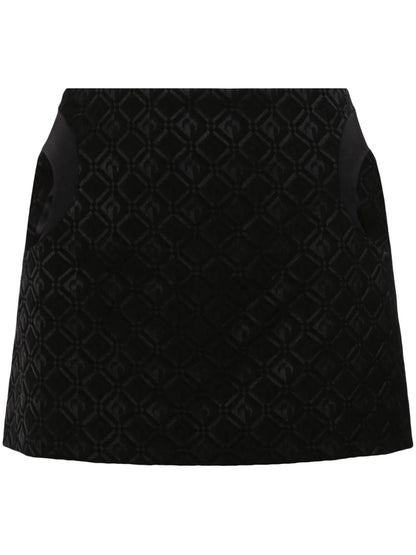 Moon Diamant-Jacquard Miniskirt