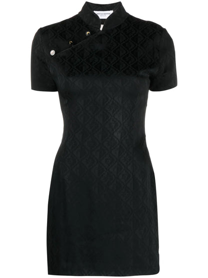 Moon Diamant-Jacquard Minidress
