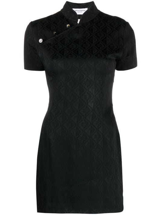 Moon Diamant-Jacquard Minidress