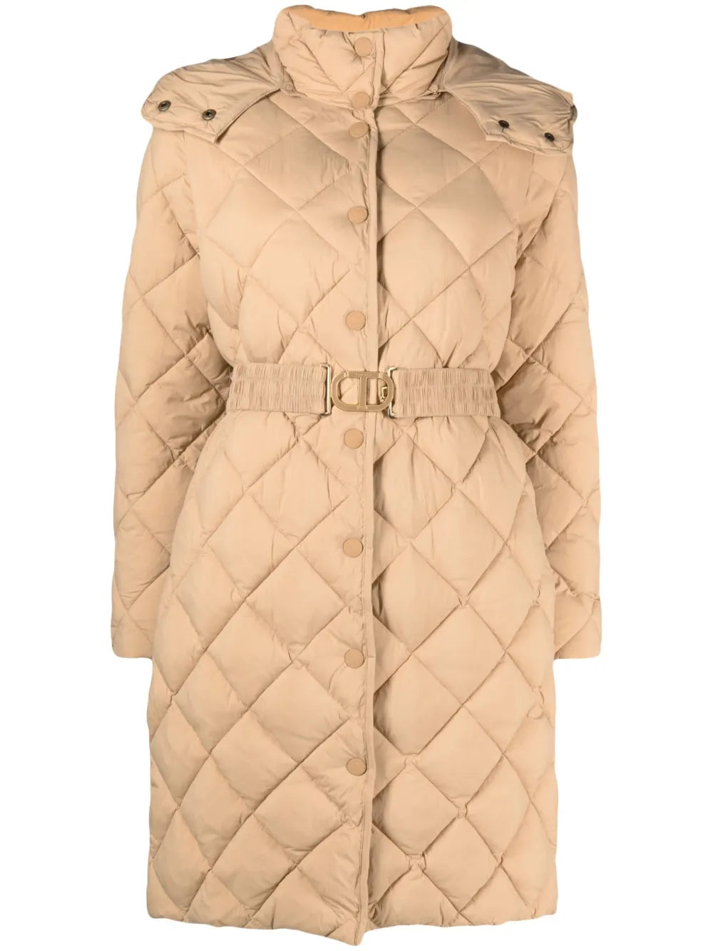 Diamond-Quilted Coat