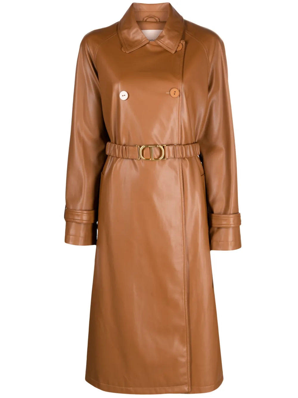 Belted Double-Breasted Coat