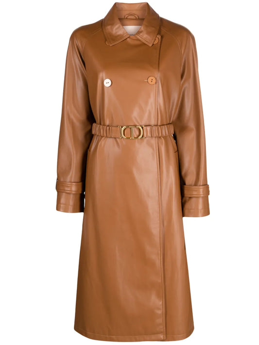 Belted Double-Breasted Coat