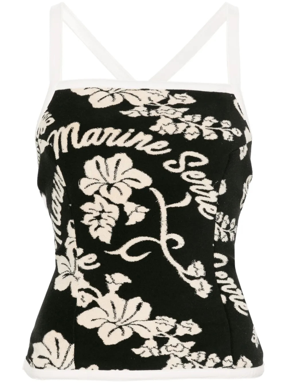 Patterned-Jacquard Top