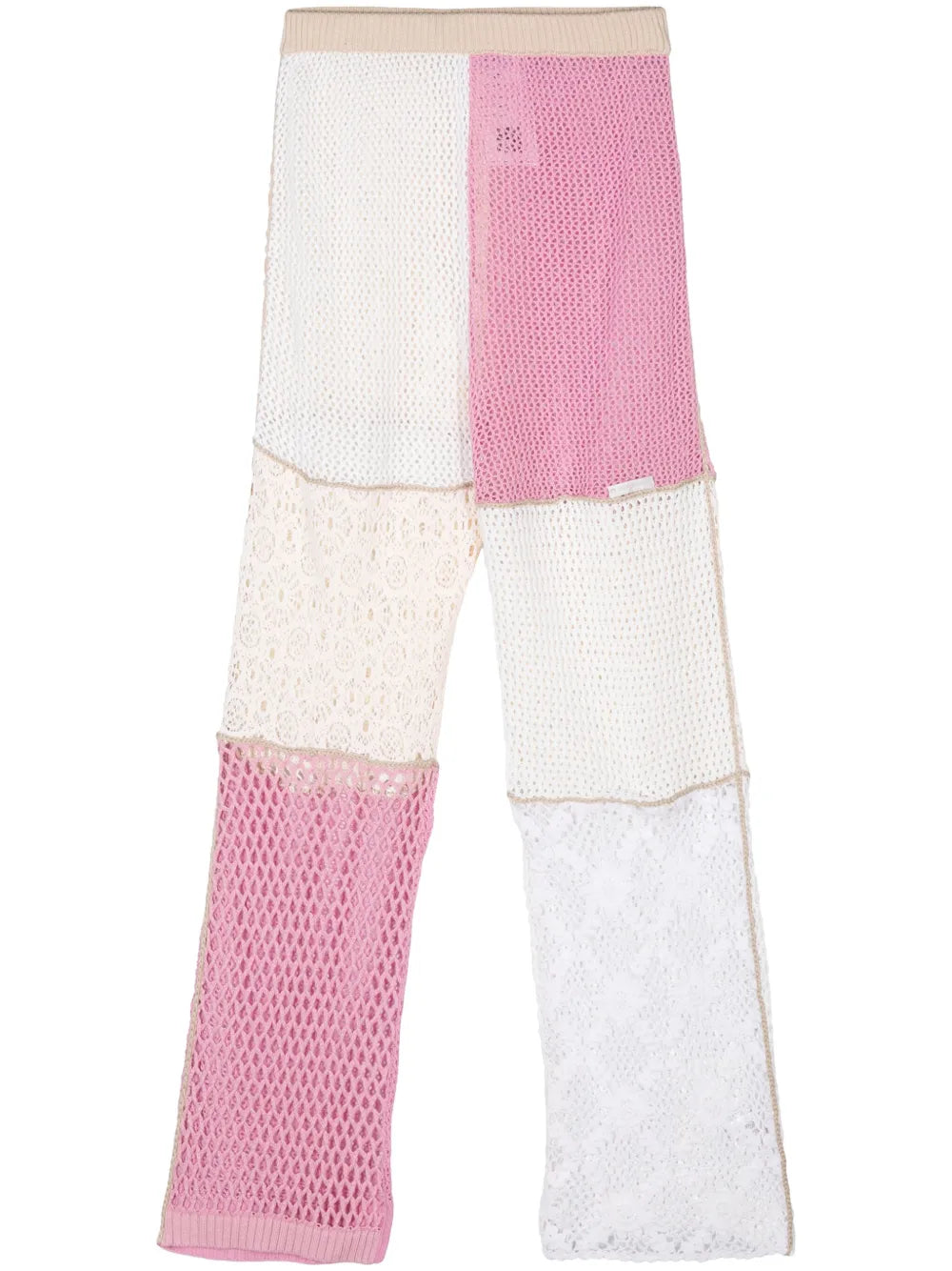 Regenerated Straight-Leg Crochet Trousers