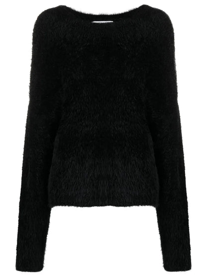 Crescent Moon-Intarsia Jumper