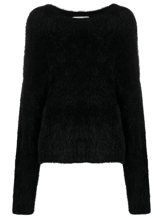 Crescent Moon-Intarsia Jumper