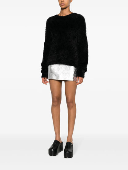 Crescent Moon-Intarsia Jumper