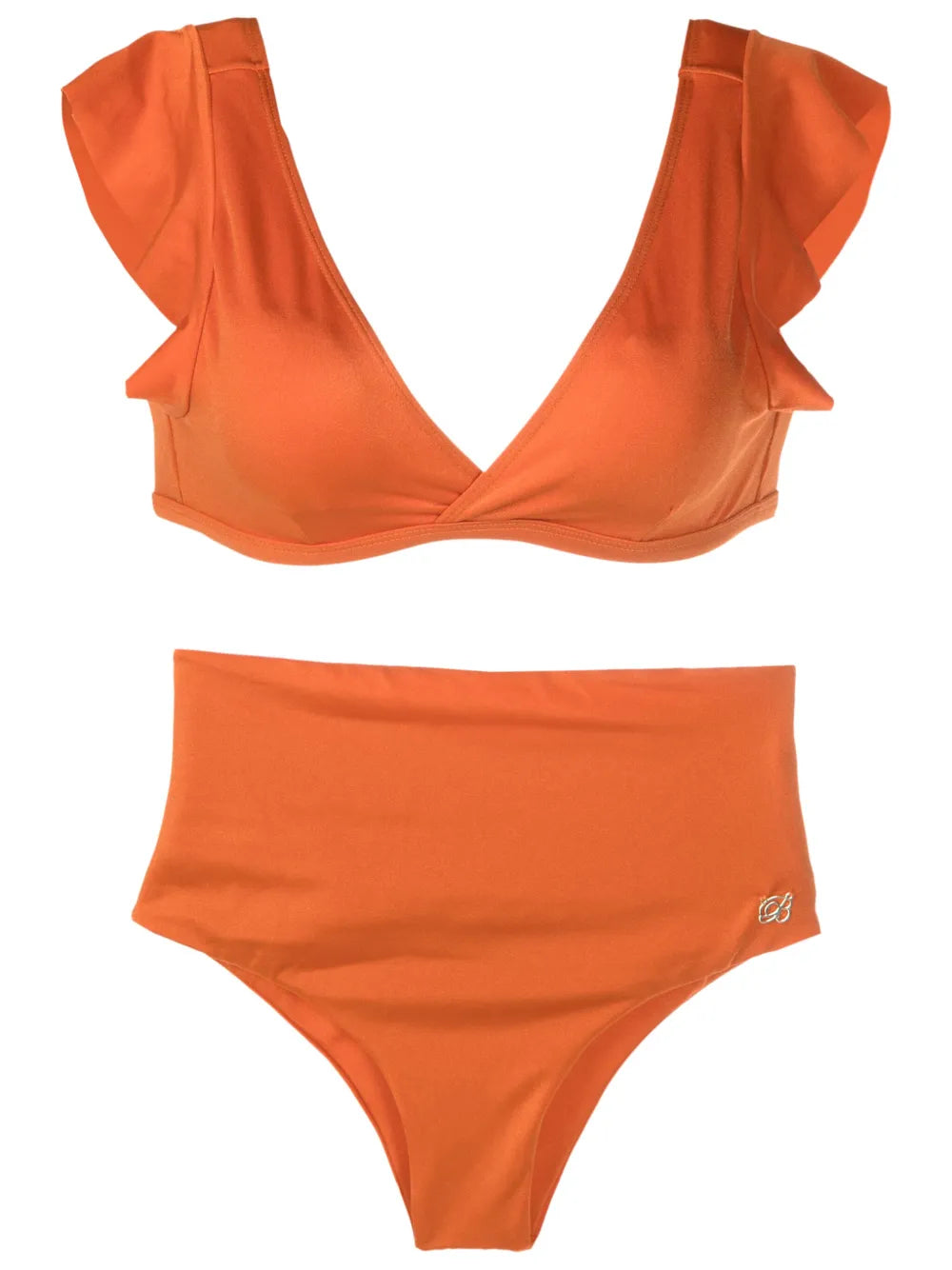 V-Neck High-Waisted Bikini