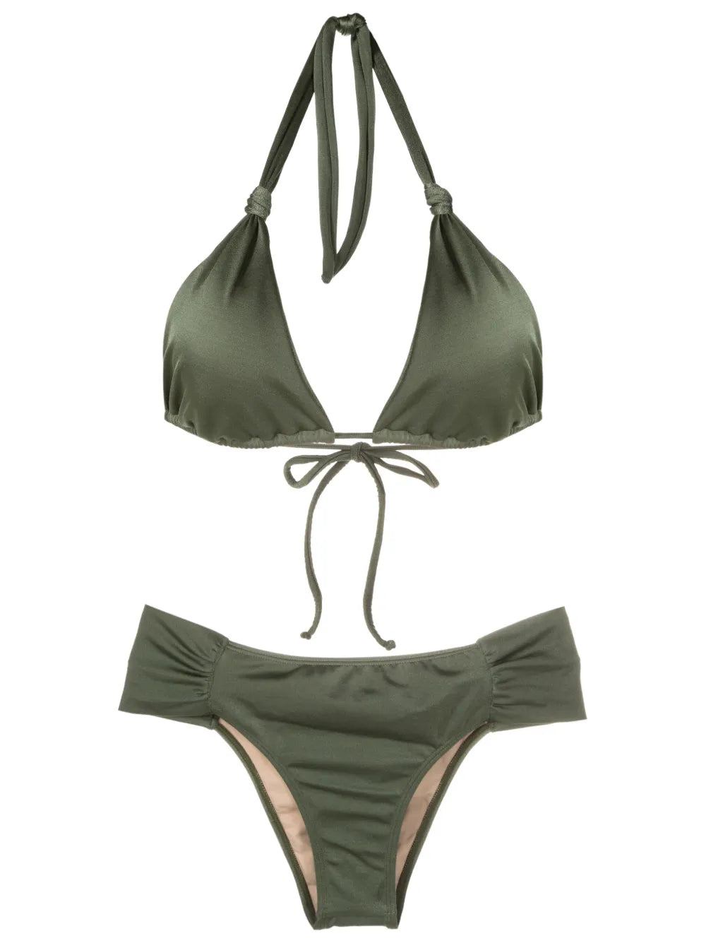 Knot-Detail Triangle-Cup Bikini