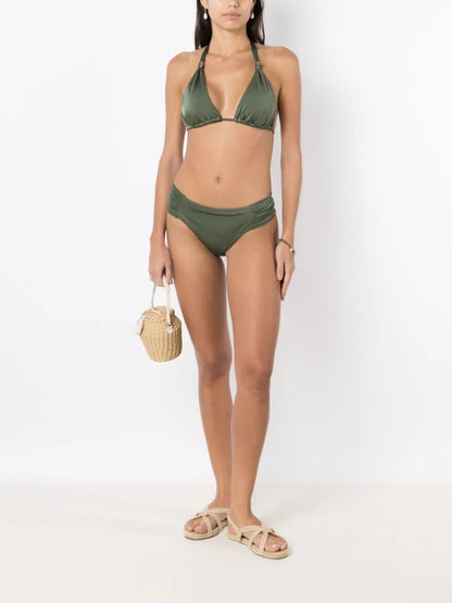 Knot-Detail Triangle-Cup Bikini