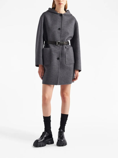 Single-Breasted Wool Coat