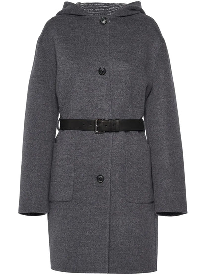 Single-Breasted Wool Coat