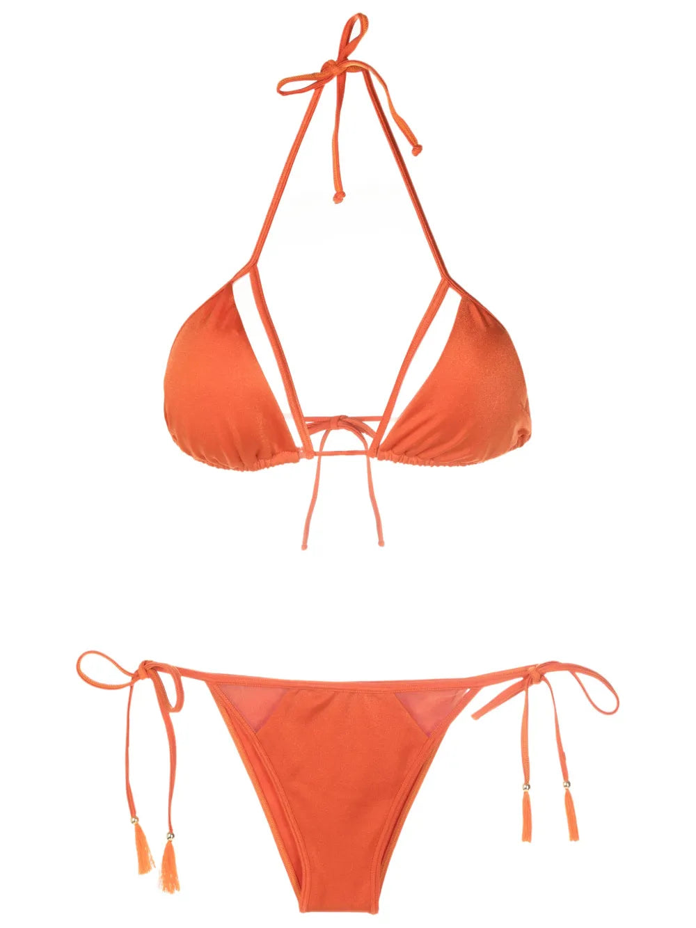 Cut-Out Triangle-Cup Bikini