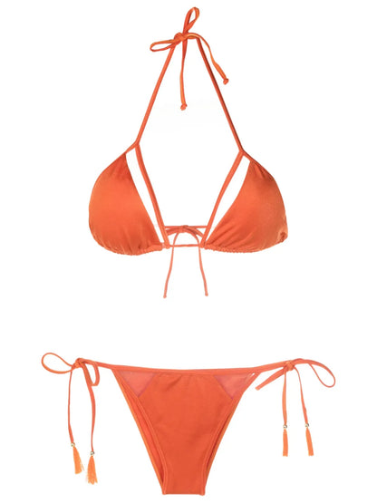 Cut-Out Triangle-Cup Bikini
