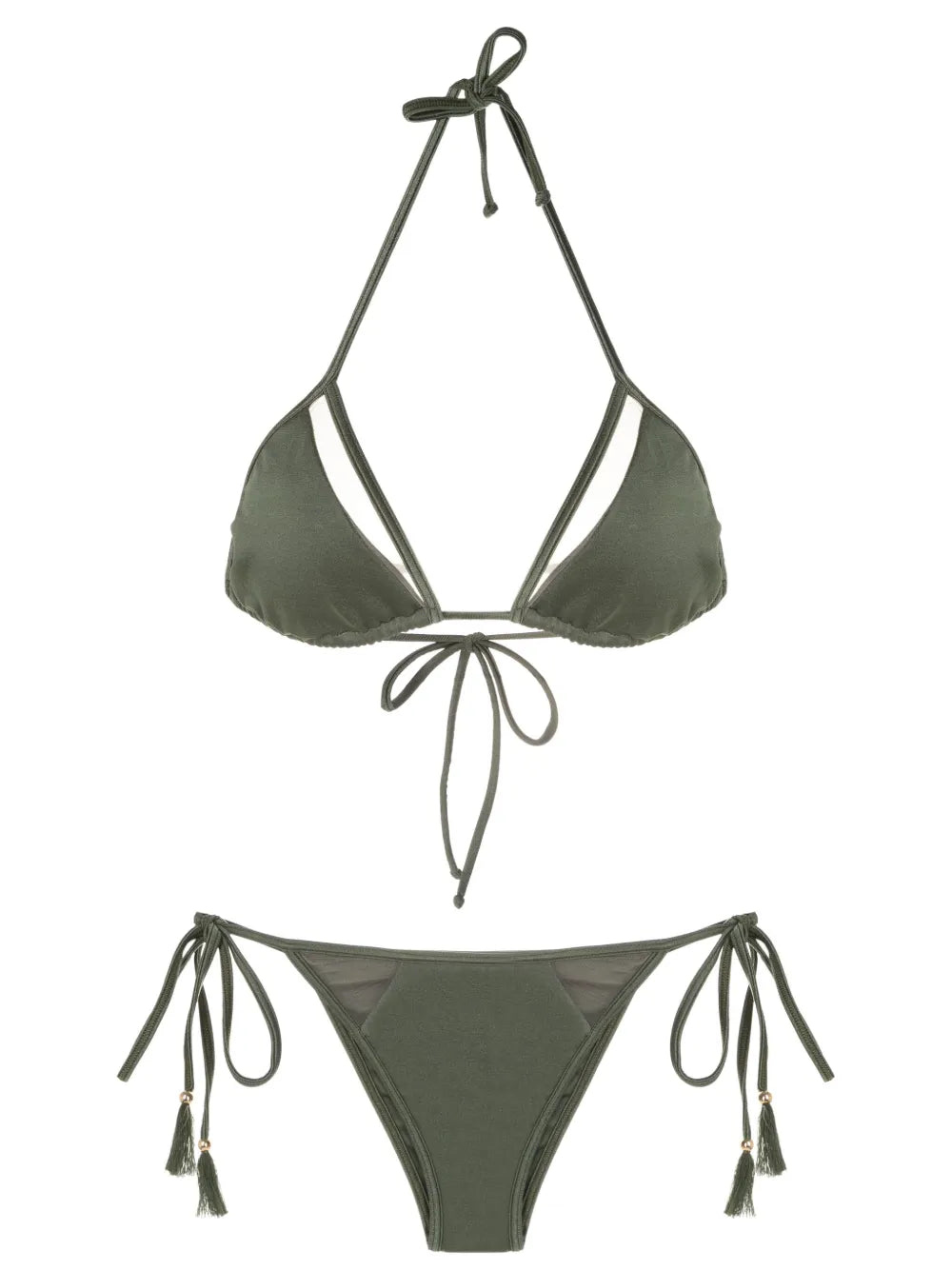 Cut-Out Triangle-Cup Bikini