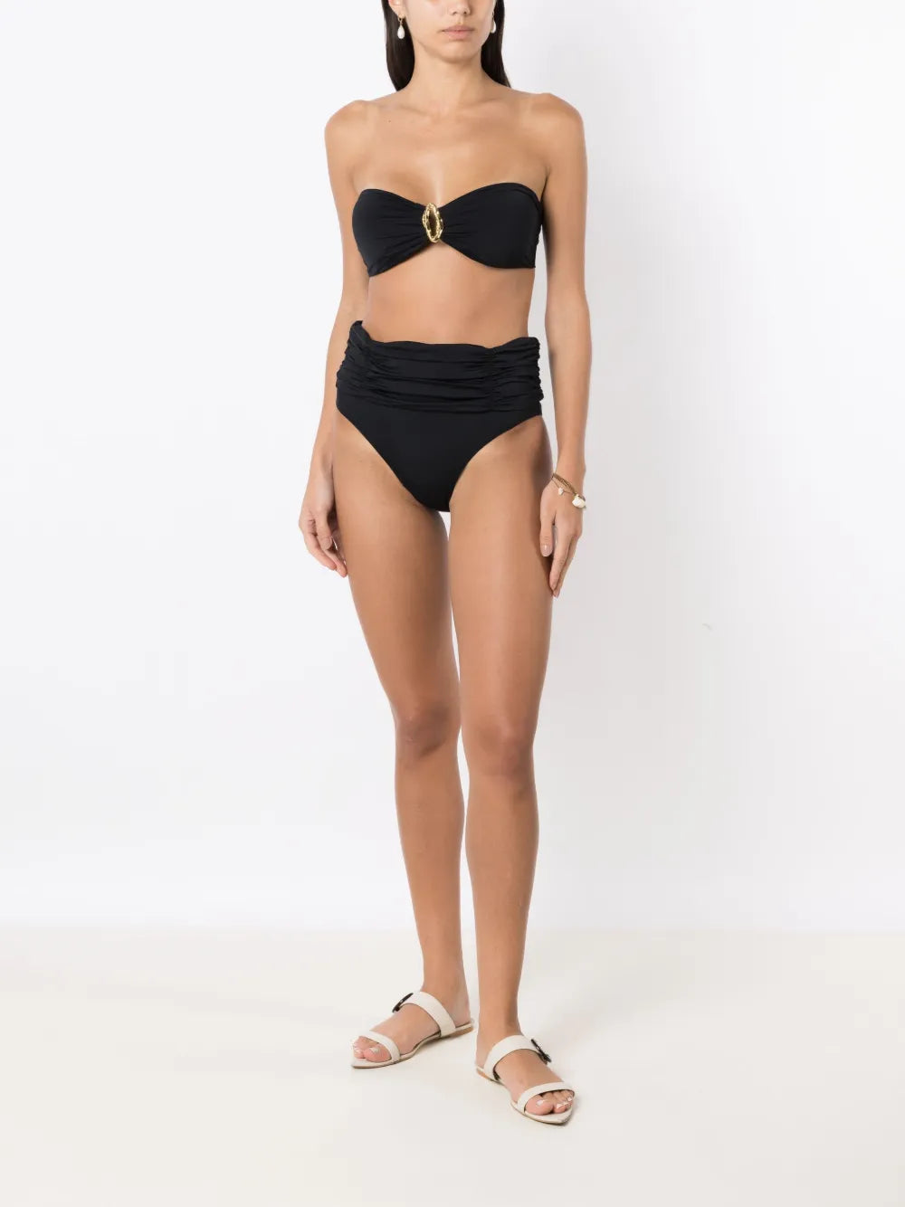 Strapless High-Waisted Bikini