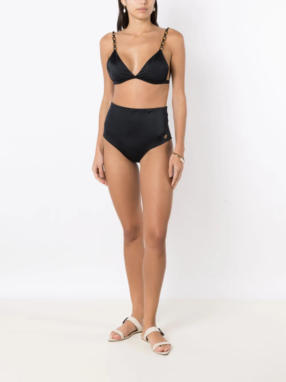 Chain-Link High-Waisted Bikini