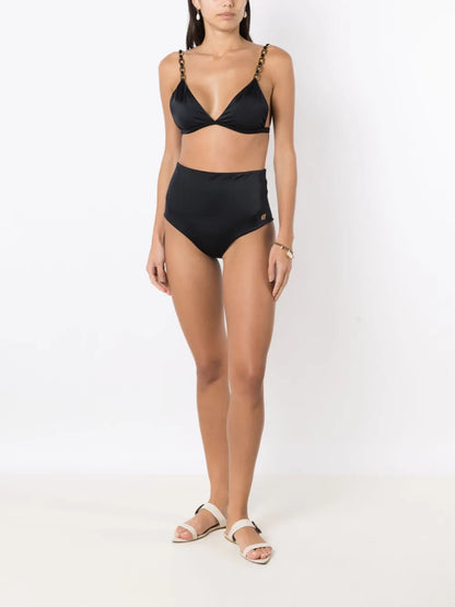 Chain-Link High-Waisted Bikini