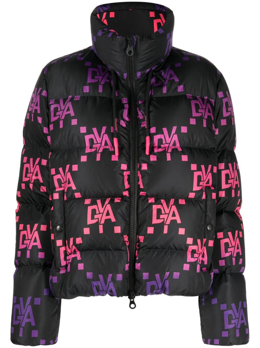 Monogram-Pattern Quilted Jacket