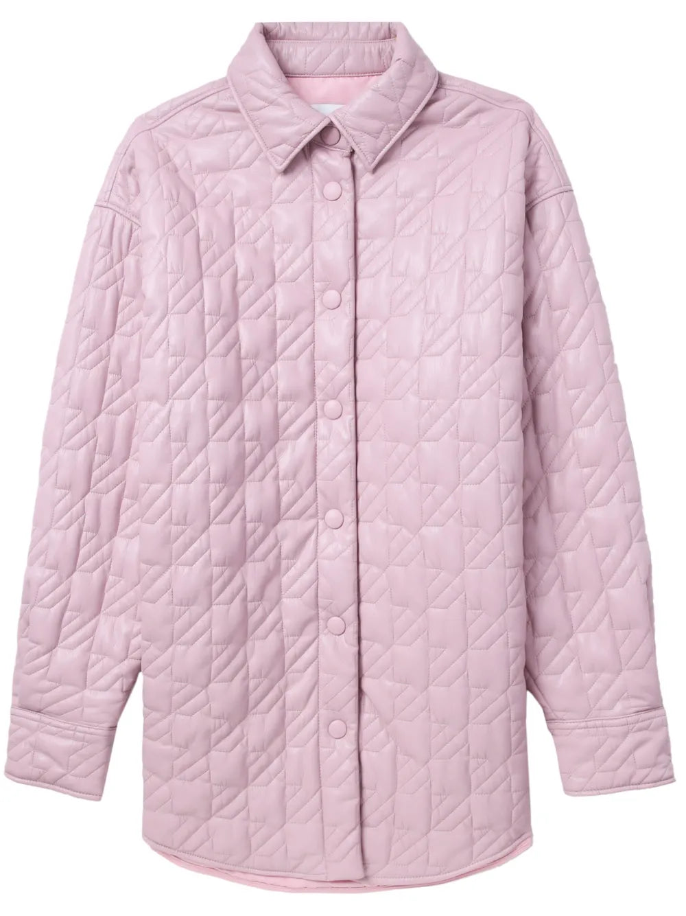 Classic-Collar Diamond-Quilting Jacket
