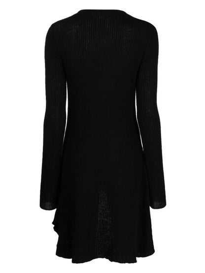 Ribbed Wool Minidress