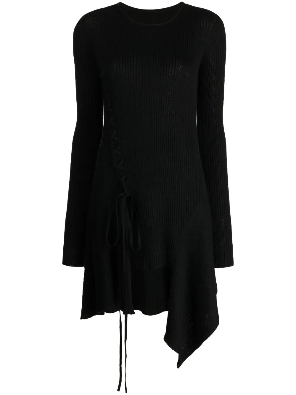 Ribbed Wool Minidress