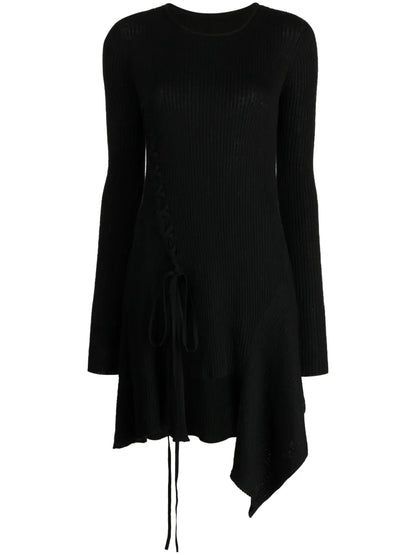 Ribbed Wool Minidress