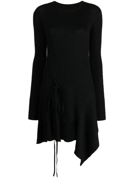 Ribbed Wool Minidress