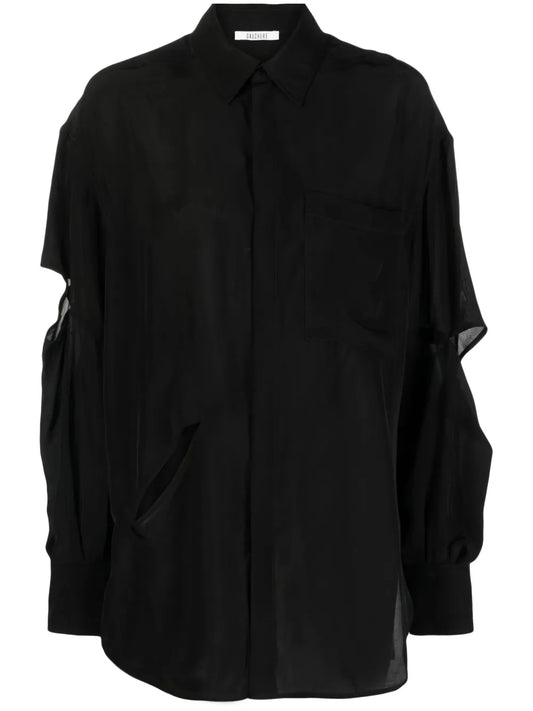 Ripped-Detail Shirt