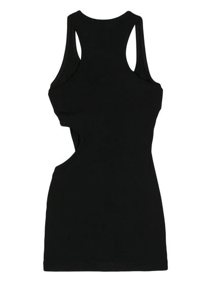 Cut-Out Ribbed Minidress