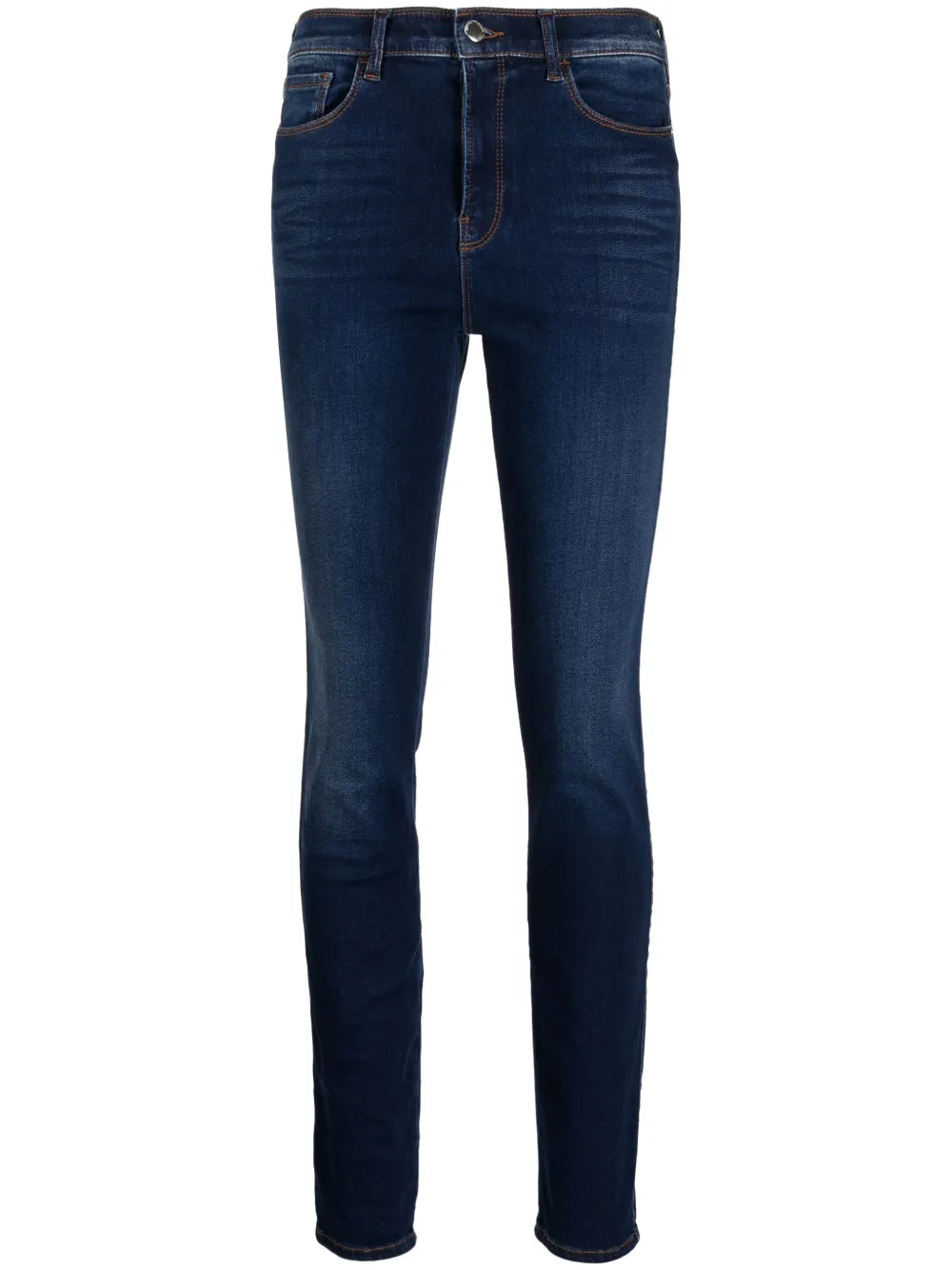 Logo-Embroidered Skinny Jeans