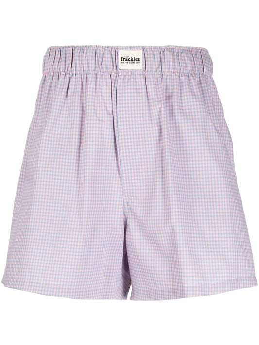 Gingham-Check Pattern Shorts