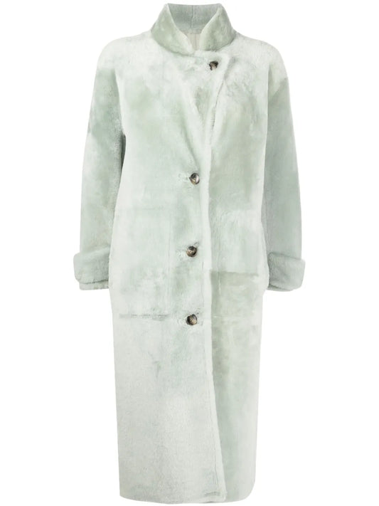 Button-Up Mid-Length Coat